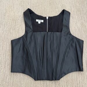 Steve Madden Sleek Black Bodysuit